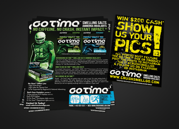 GoTime sell sheet and promotional flyer