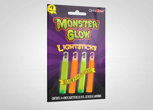 Monster Glow 4-pack lightsticks single SKU